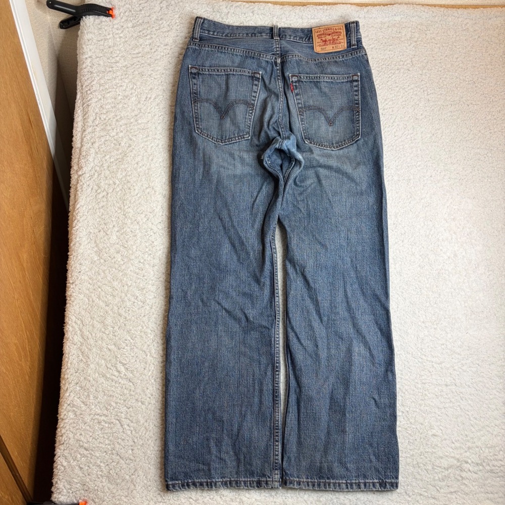 Levis 569 Loose Straight Jeans Mens 32x34 (32x32) Medium Wash Y2K 569-0127